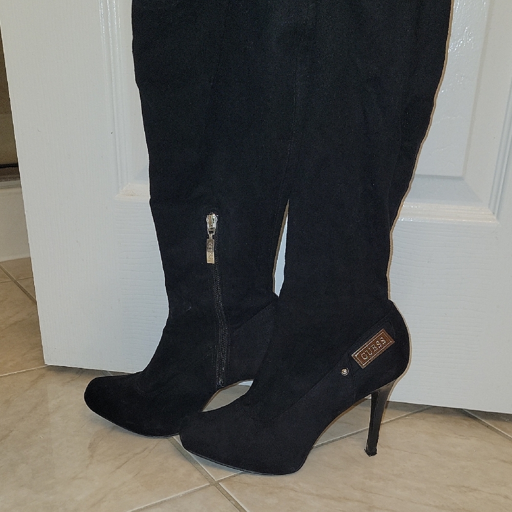 Guess Black Heeled Boots with Stiletto Heel